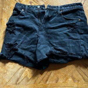 Black distressed shirts